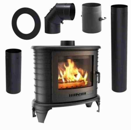 SEMINEE SI SOBE PE LEMNE - Soba K8 / 9-11KW + PIESE RACORDARE PRO