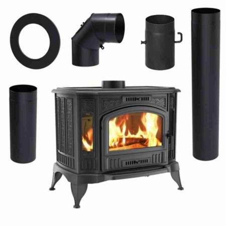 SEMINEE SI SOBE PE LEMNE - Soba K9 / 10-13.5KW + Piese Racordare PRO