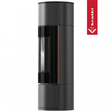 Soba otel AMBLER 7kW Maner lemn - Samota neagra [1]