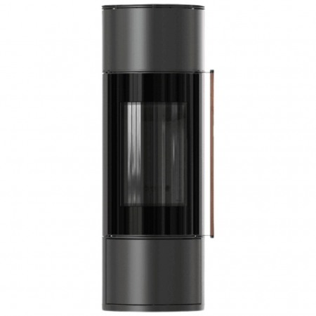 SOBE PE LEMNE PREMIUM - Soba otel AMBLER 7kW Maner lemn - Samota neagra