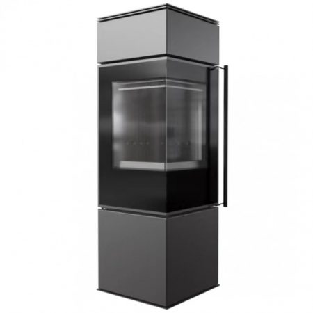 SEMINEE SI SOBE PE LEMNE - Soba otel Ren S 7kW sticla stanga - Samota neagra