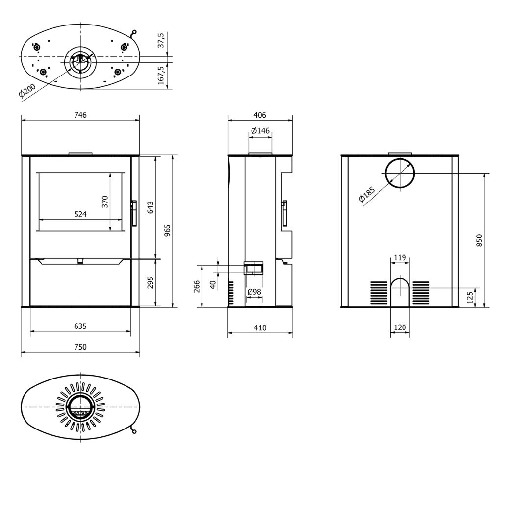 Soba otel Renvik 10kW + Piese Racordare [15]