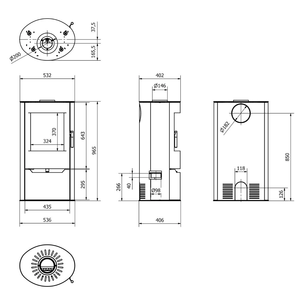 Soba otel Renvik 10kW + Piese Racordare [8]