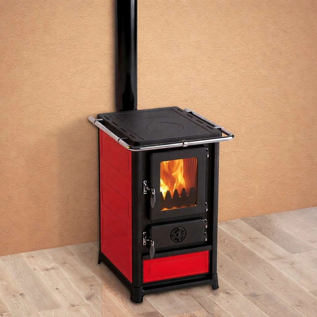 Soba pe lemne - OLYMP II - Rosu [1]