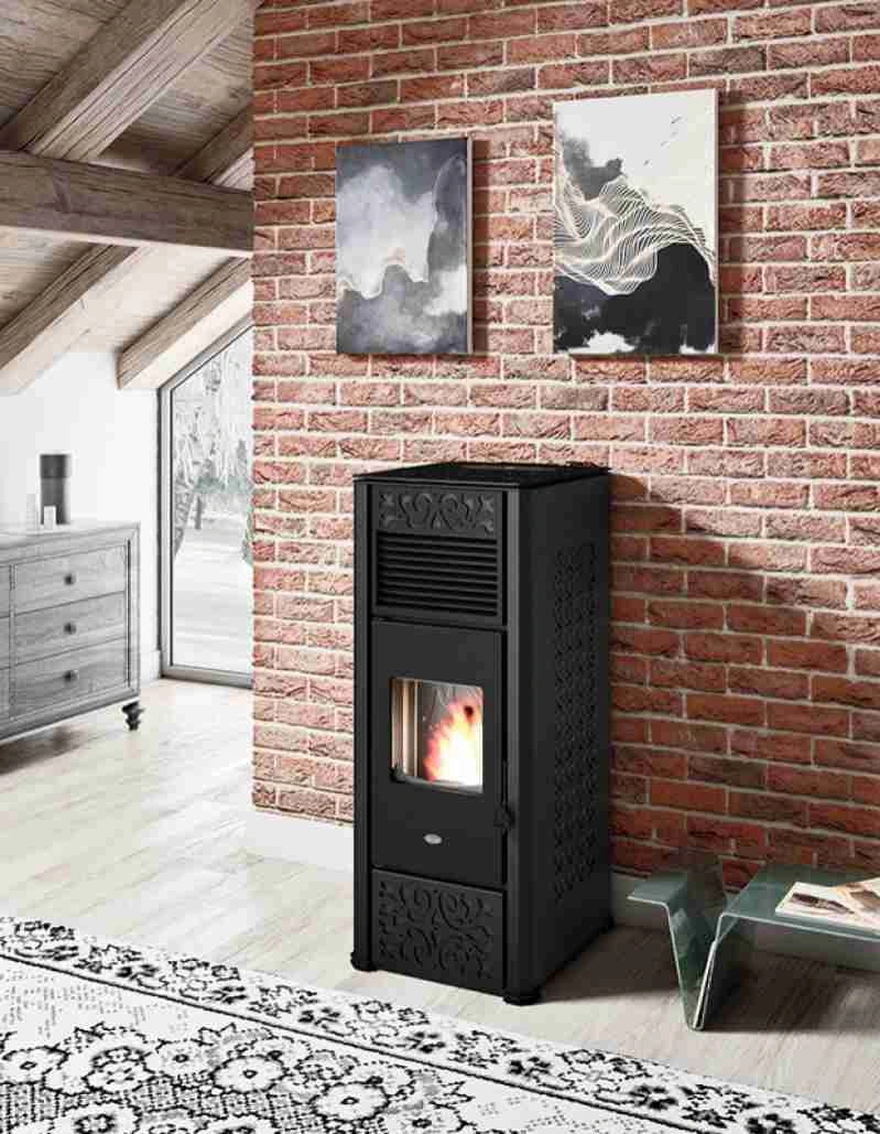 SOBA PELETI 15KW - GEMMA NERO - 2 Ventilatoare [1]