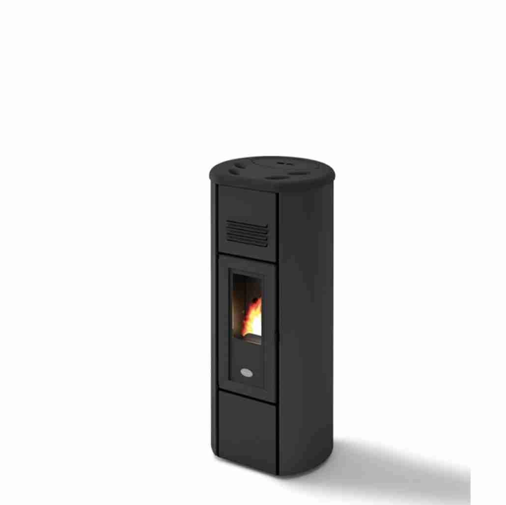 SOBE ȘI TERMOSOBE PE PELETI - SOBA PE PELETI HEIDI 6KW - NEGRU