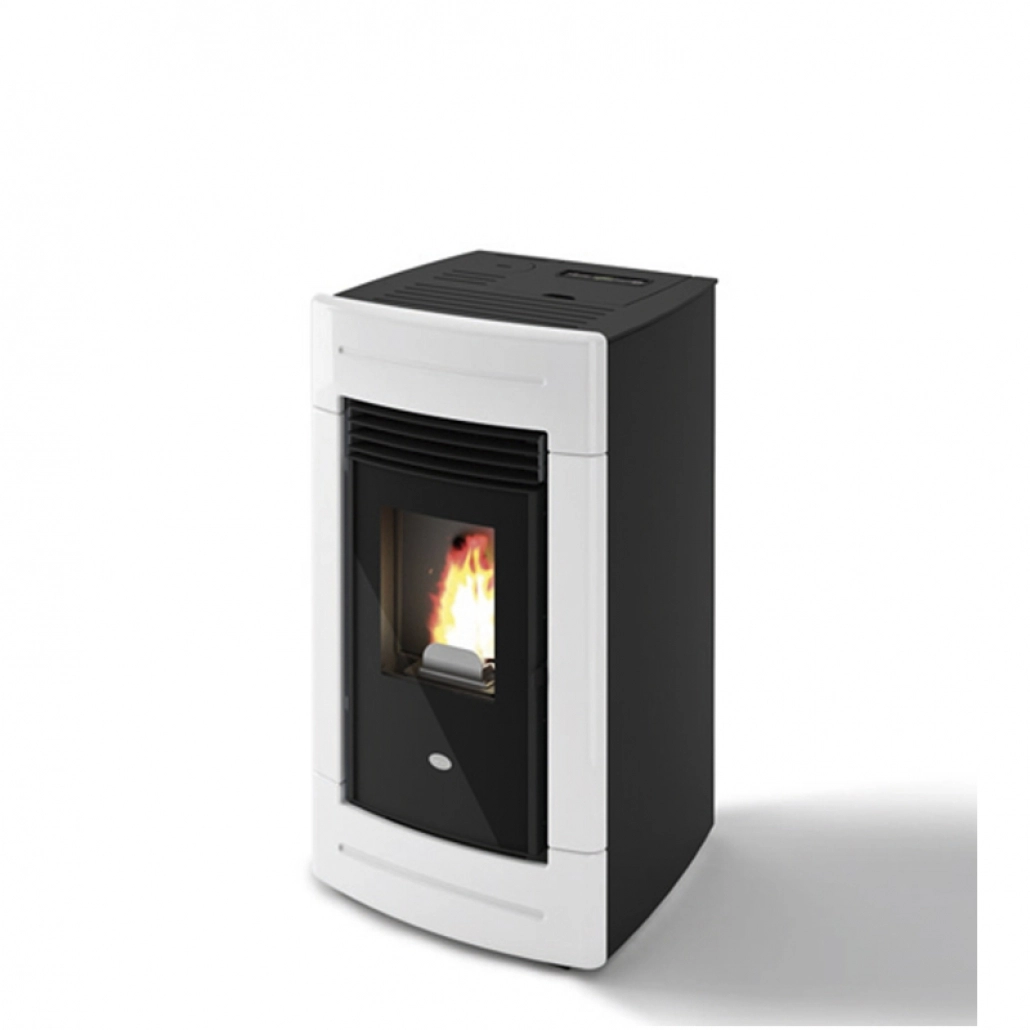 SOBE ȘI TERMOSOBE PE PELETI - SOBA PELETI 9KW - SOFIA ALB