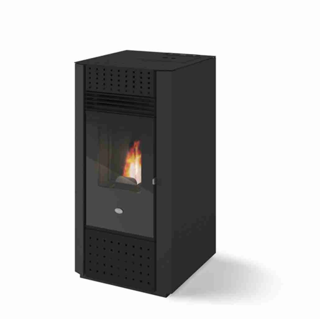 SOBE ȘI TERMOSOBE PE PELETI - SOBA PELETI 9,2KW - IRMA CARBON - 2 Ventilatoare