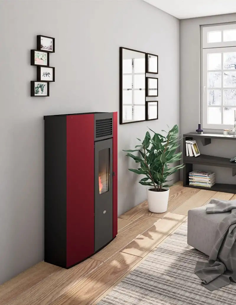 SOBA PELETI PERLA SLIM 7.5 KW - RUBIN [1]