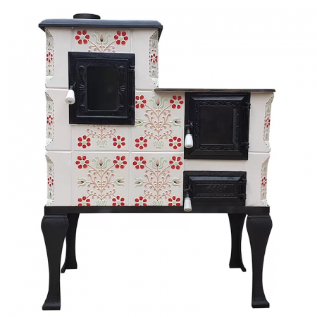 SOBE MOBILE TERACOTĂ - Soba portabila bucatarie IZA, alb pictat, model Sieben