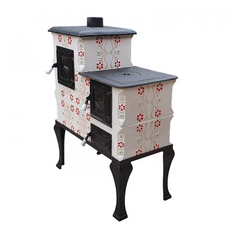 Soba portabila bucatarie IZA, alb pictat, model Sieben [2]