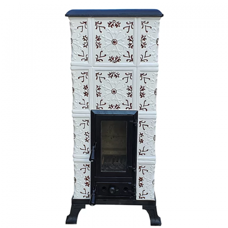 SOBE MOBILE TERACOTĂ - Soba portabila, MEDIAS, model placă Crin maro