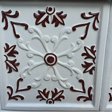 Soba portabila, MEDIAS, model placă Crin maro [3]