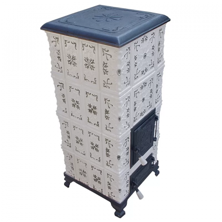 Soba portabila, MEDIAS, model placă Crin pictat maro [1]