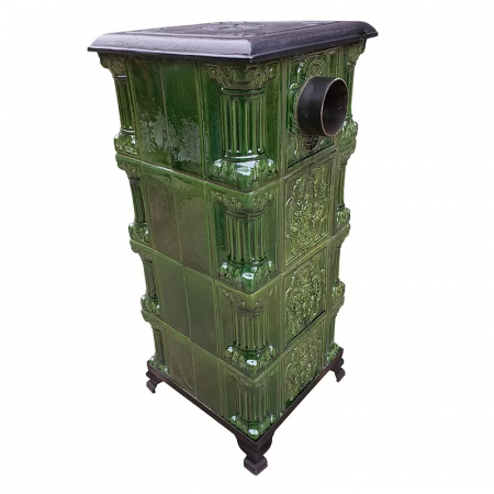 Soba portabila, Mediaș, placă Trandafir, coloană [1]