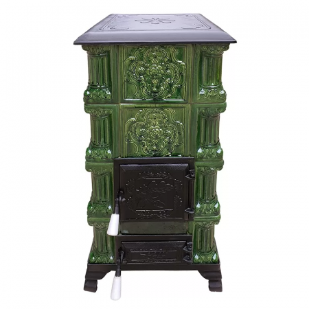 SOBE MOBILE TERACOTĂ - Soba portabila, Mediaș, placă Trandafir, coloană