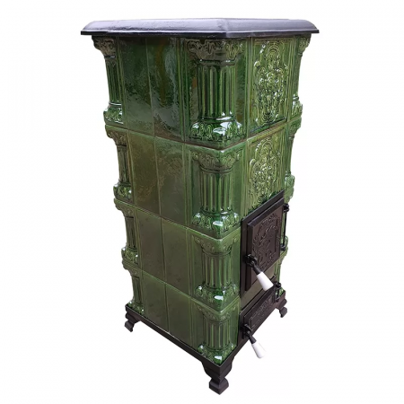 Soba portabila, Mediaș, placă Trandafir, coloană [2]