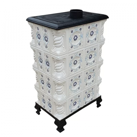 Soba portabila, ROMANE, model placa Scoica, pictat cu albastru [4]