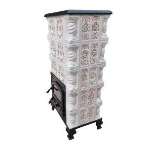 Soba portabila, ROMANE, model Scoica rosu-verde, 5 rânduri [3]