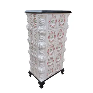 Soba portabila, ROMANE, model Scoica rosu-verde, 5 rânduri [2]