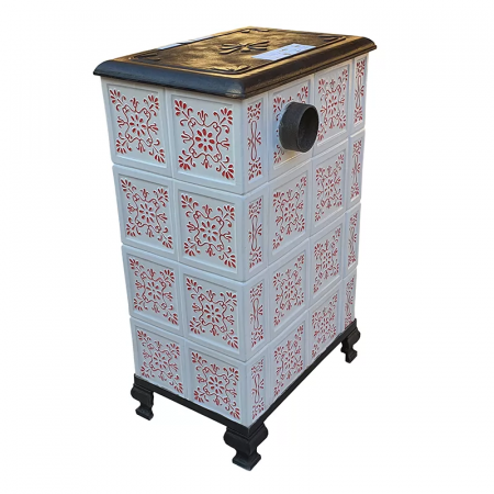 Soba portabila, ROMANE, model Transilvania pictata cu rosu [2]