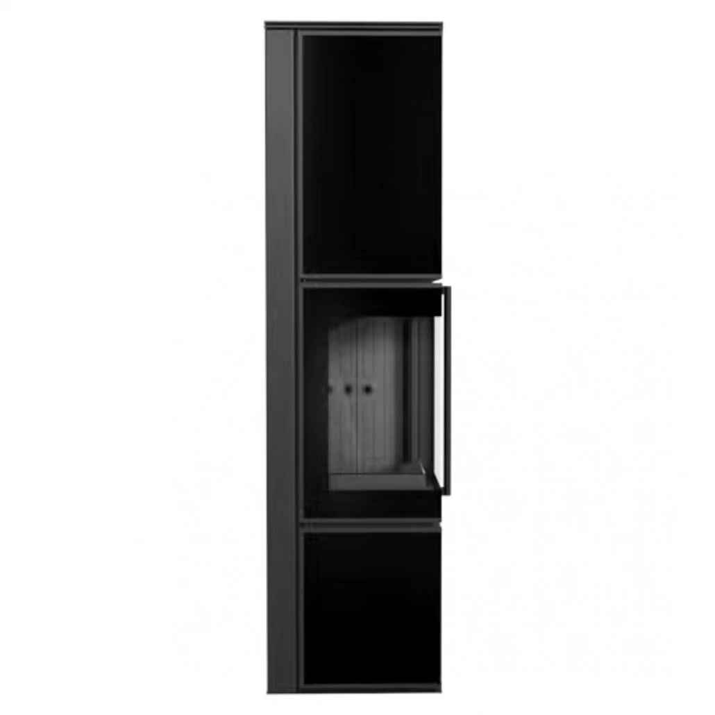 Soba Tora L 8-11kW Panou negru de sticla - Samota neagra [1]