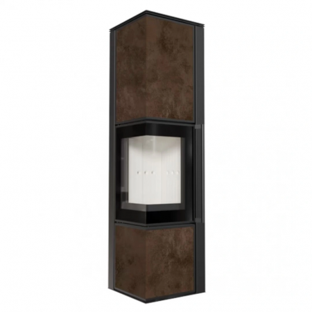 SEMINEE SI SOBE PE LEMNE - Soba Tora L 8-11kW OXIDE MORO - cuarz sinterizat