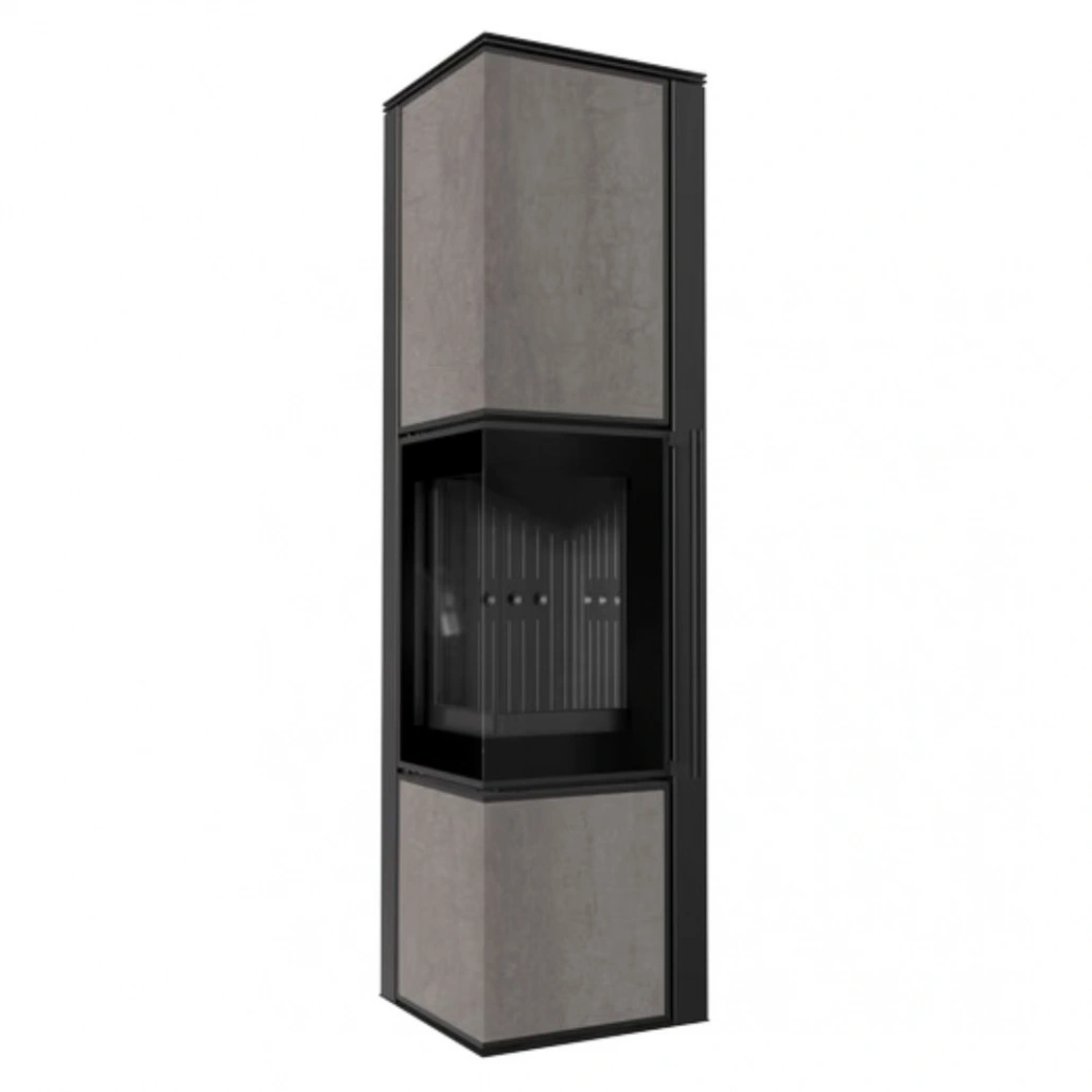SOBE PE LEMNE - Soba Tora L 8-11kW SAVOIA GRIGIA - Samota neagra