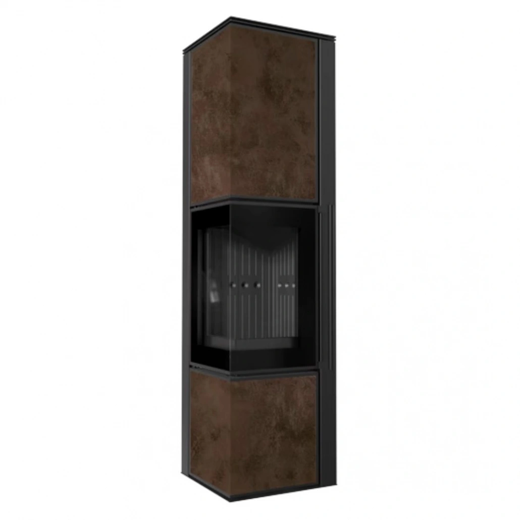 SOBE PE LEMNE - Soba Tora L 8-11kW OXIDE MORO - Samota neagra