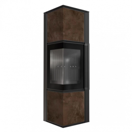 SEMINEE SI SOBE PE LEMNE - Soba Tora M 8-11kW OXIDE MORO - Samota Neagra