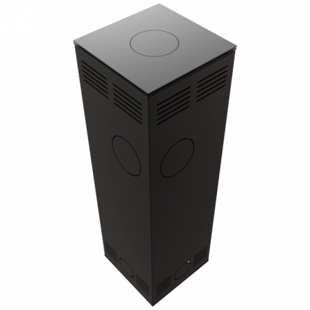 Soba Tora M 8-11kW Panou alb de sticla - Samota Neagra [3]