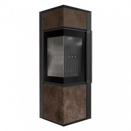 SEMINEE SI SOBE PE LEMNE - Soba Tora S 8-11kW OXIDE MORO - Samota neagra