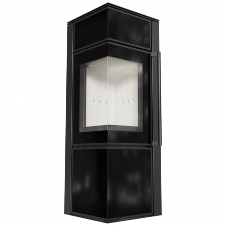 SEMINEE SI SOBE PE LEMNE - Soba Tora S 8-11kW - Panou negru de sticla