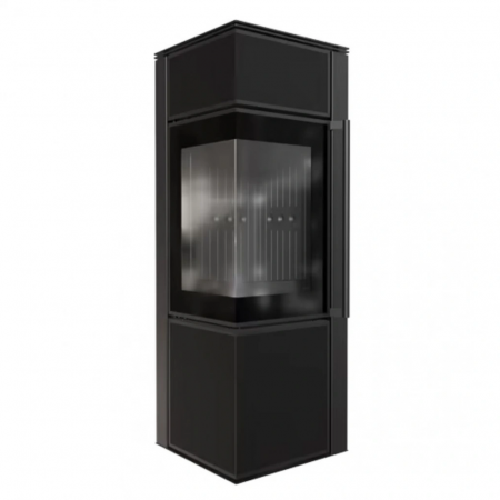 SEMINEE SI SOBE PE LEMNE - Soba Tora S 8-11kW Panou negru de sticla - Samota neagra