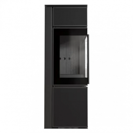 Soba Tora S 8-11kW Panou negru de sticla - Samota neagra [1]