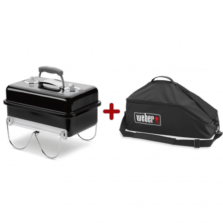 GRATARE PREMIUM WEBER - Starter Pack Weber - Gratar carbuni Go-Anywhere - portabil