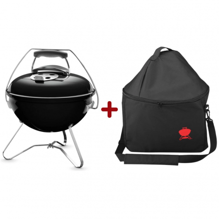 GRATARE SI CUPTOARE - Starter Pack Weber - Gratar carbuni Smokey Joe Premium - Negru