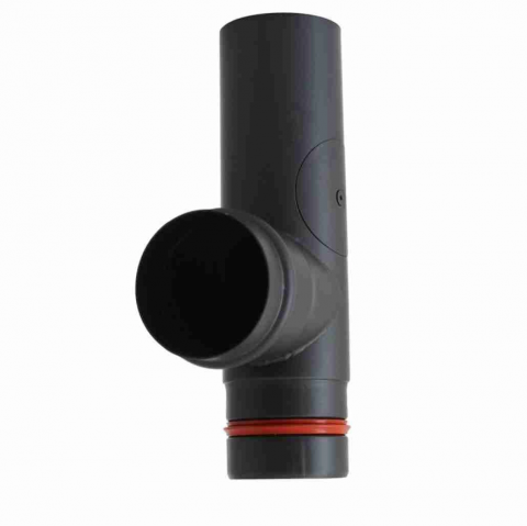 TUBULATURA EVACUARE PELETI - T tubulatura premium cu vizitare/ 90 gr