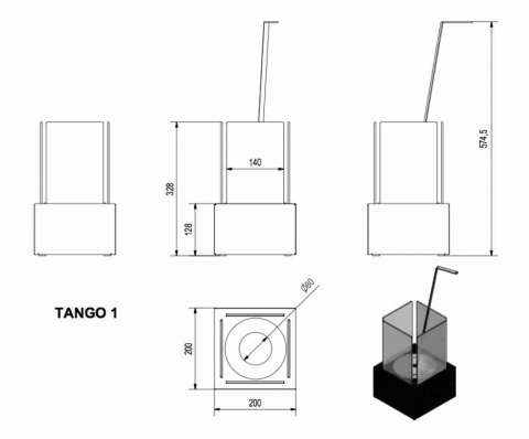 TANGO 1 Negru - Mobil [2]