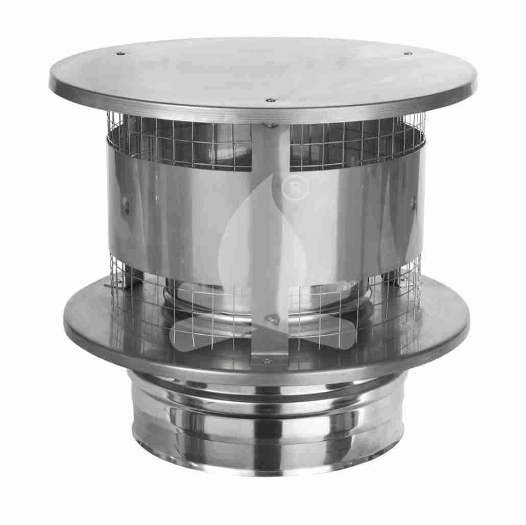 ACCESORII COSURI DE FUM - Terminal antipluvial cu plasa - fi150