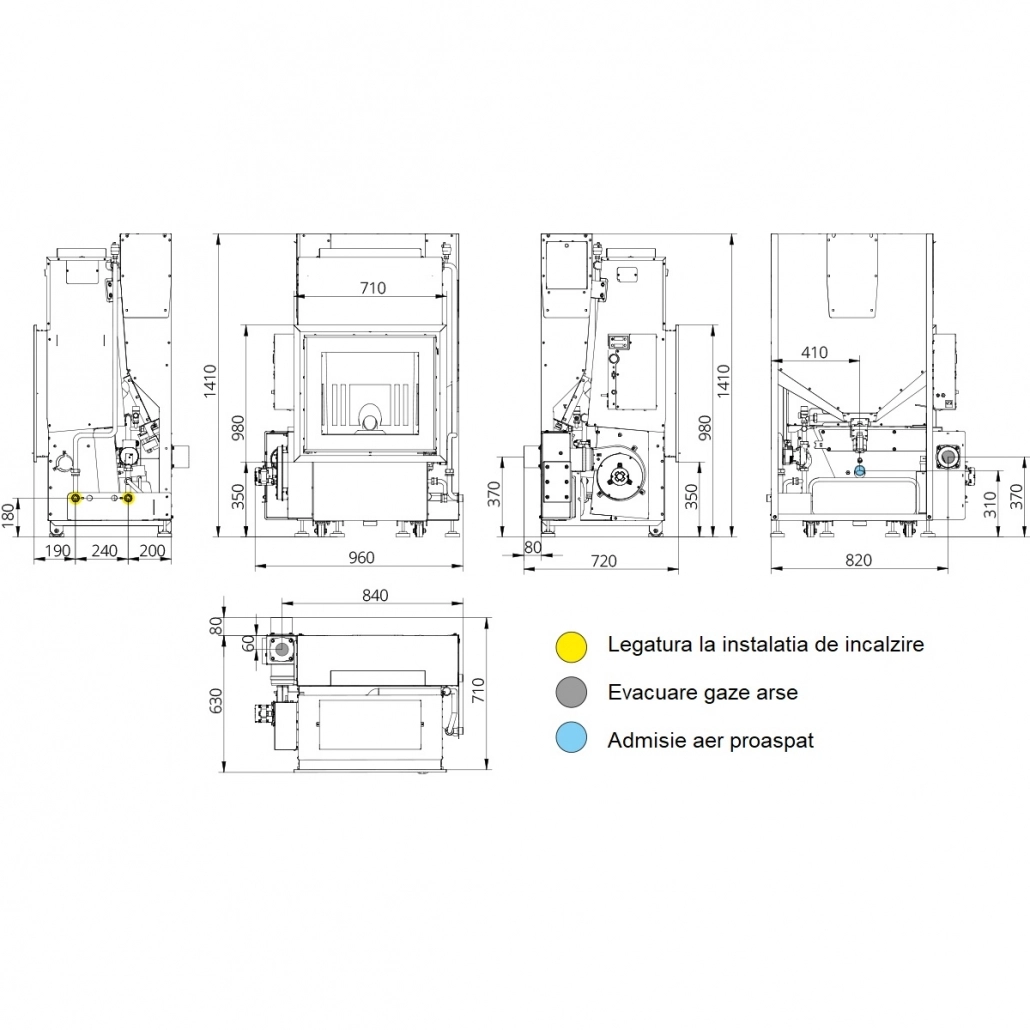 Termofocar pe peleti Primo 30 - CU APA [6]