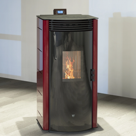 CENTRALE, SOBE & ȘEMINEE PE PELEȚI - Termosoba peleti DIANA 140 VISINIU - 14.6kw cu autocuratare & WI-FI