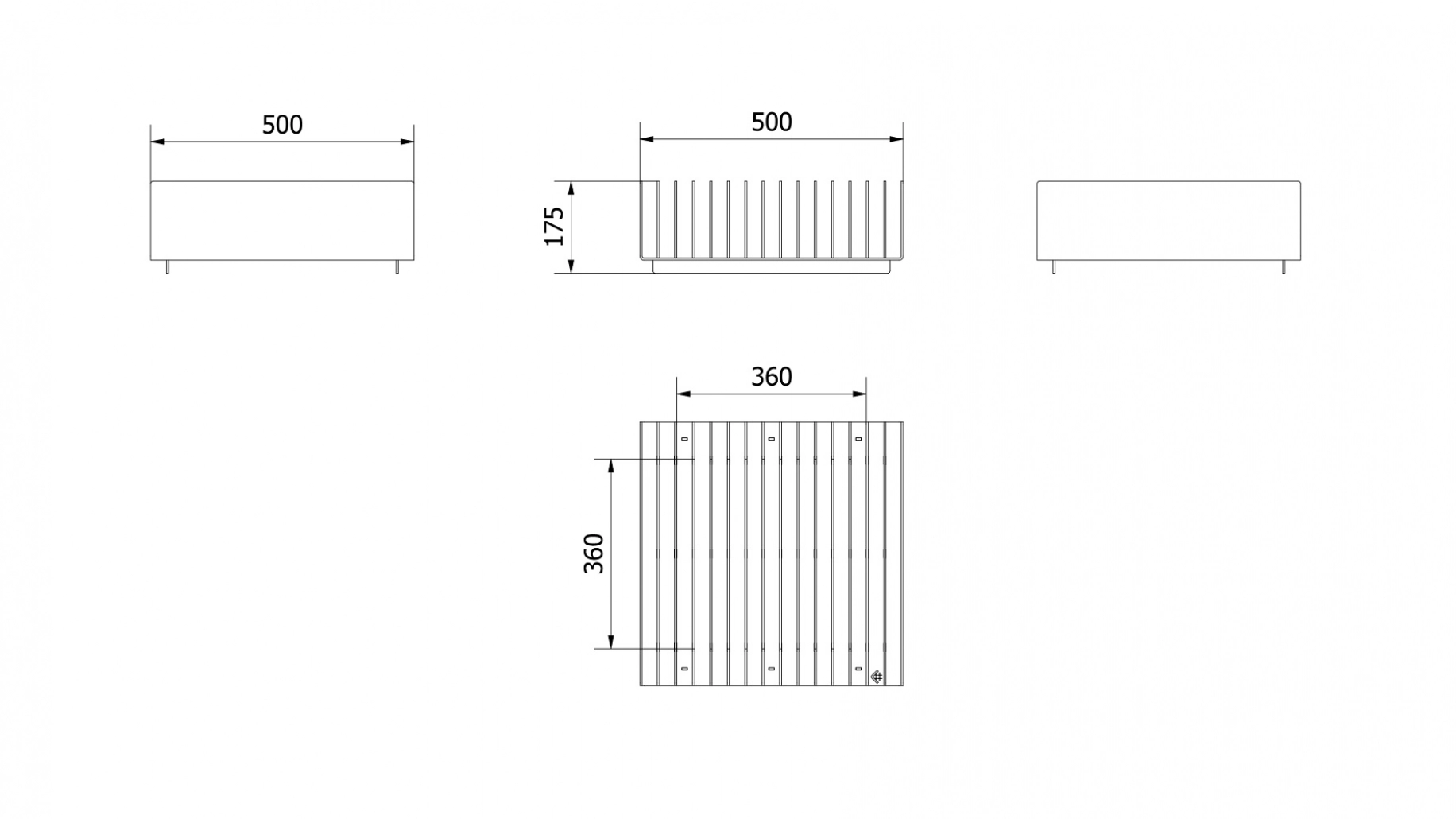 Vatra de foc exterior ERIZO - 50x50 cm [5]