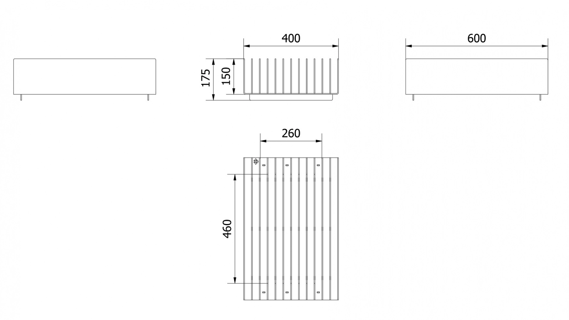 Vatra de foc exterior ERIZO - 60x40 cm [6]