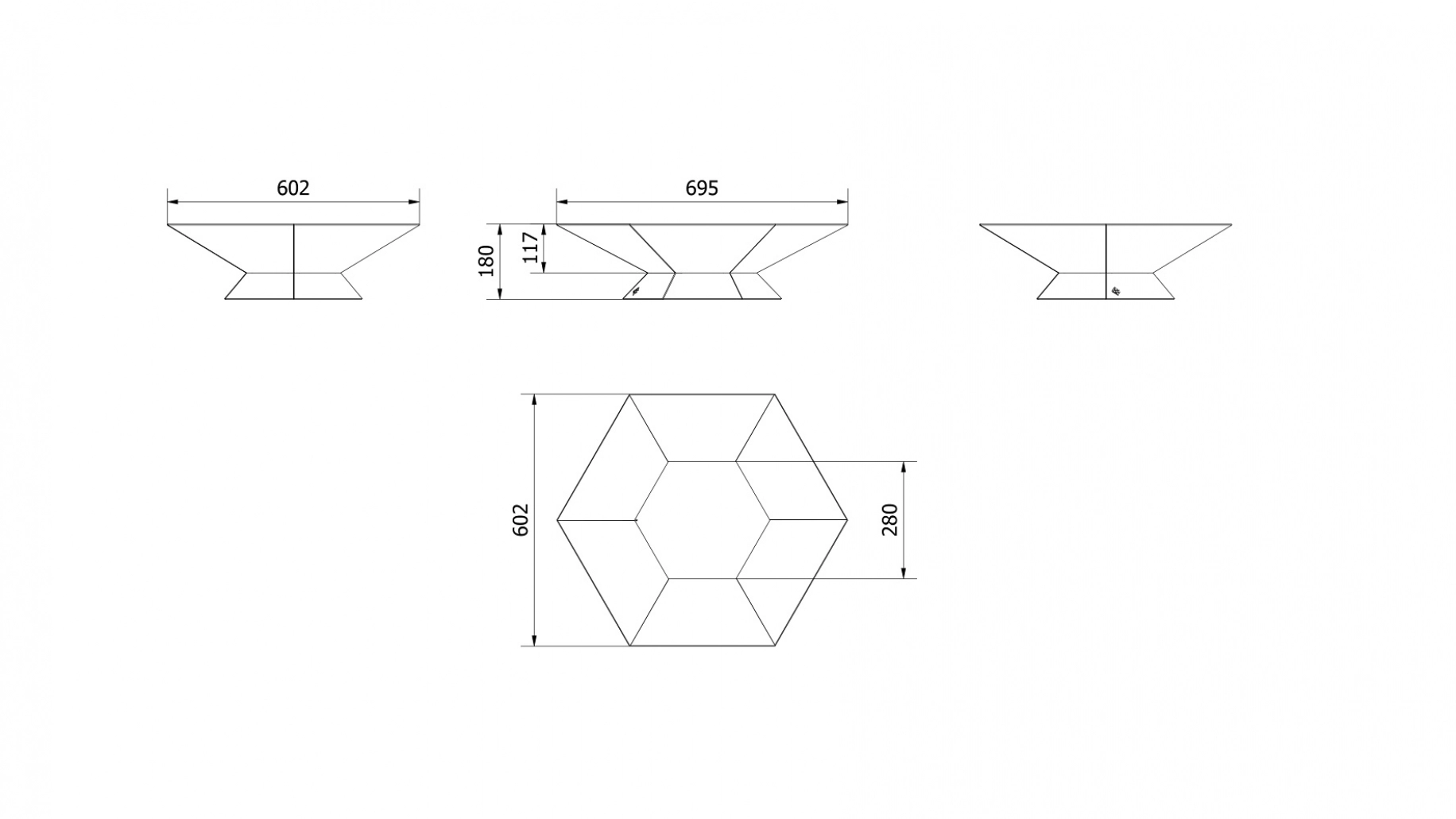 Vatra de foc exterior GOBLET - 69x60 cm [5]