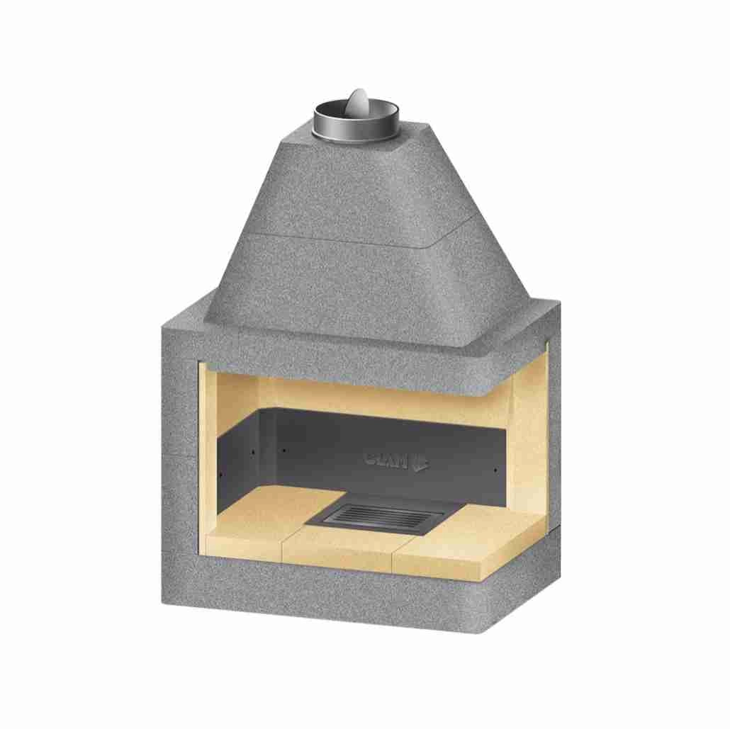 SEMINEE DESCHISE - Vatra semineu deschisa colt dreapta - A90 RGH