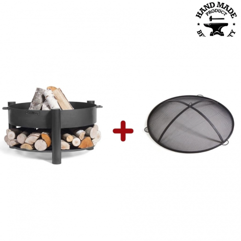 VETRE FOC EXTERIOR - Vatra MONTANA 60 cm cu capac antiscantei