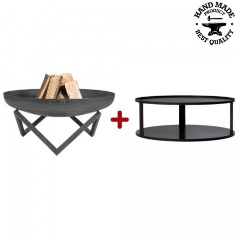 VETRE FOC EXTERIOR - Vatra SANTIAGO 60 cm cu baza