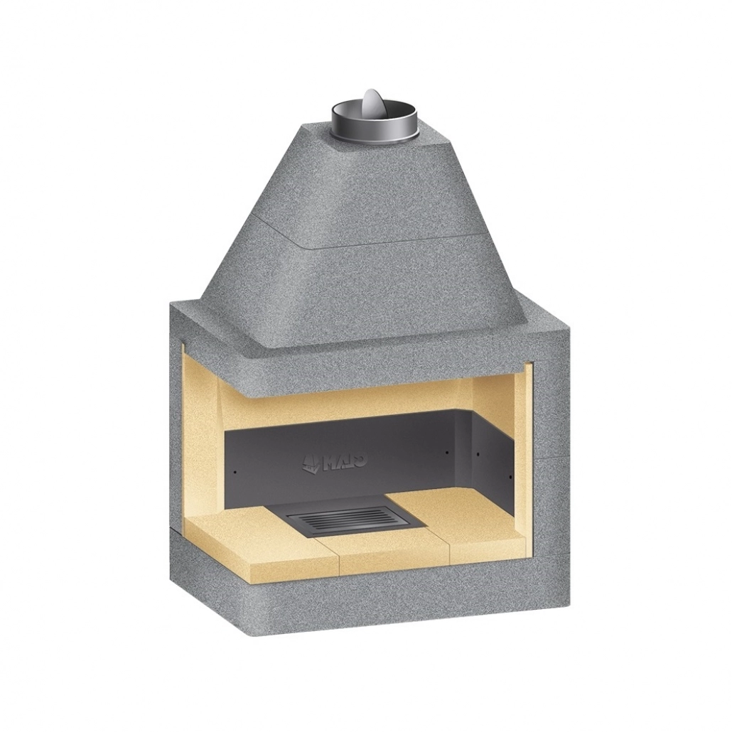 SEMINEE DESCHISE - Vatra semineu deschisa colt stanga - A90 RGH