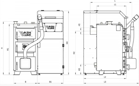 WARMLINE PELLET 21 KW Centrala combustibil solid pe peleti [3]